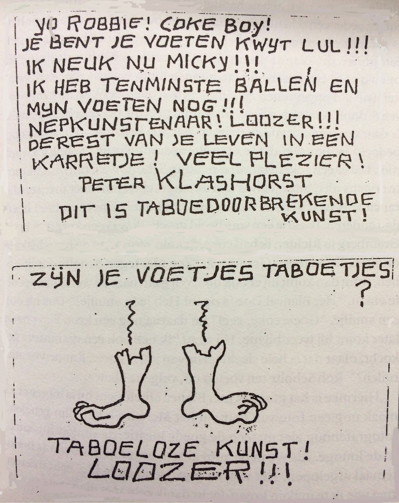 Schmähbrief an Rob Scholte