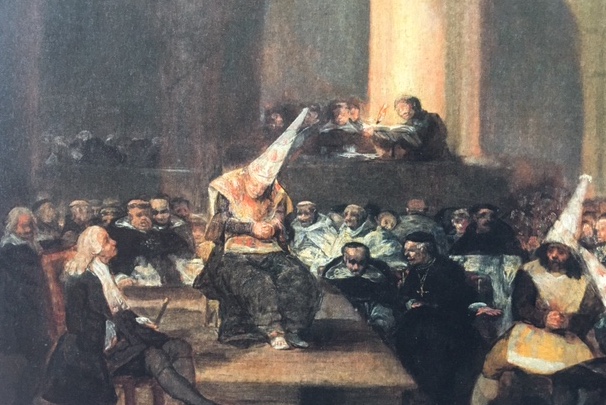 Goya, Gerichtsszene der Inquisition, um 1815